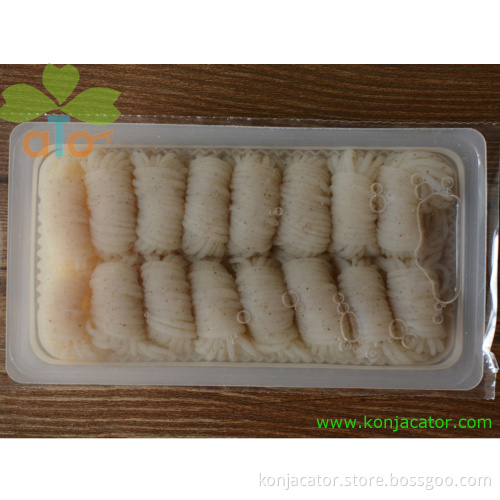Halal wok ready quality fresh noodles with kelp made from konjac glucomannan flour